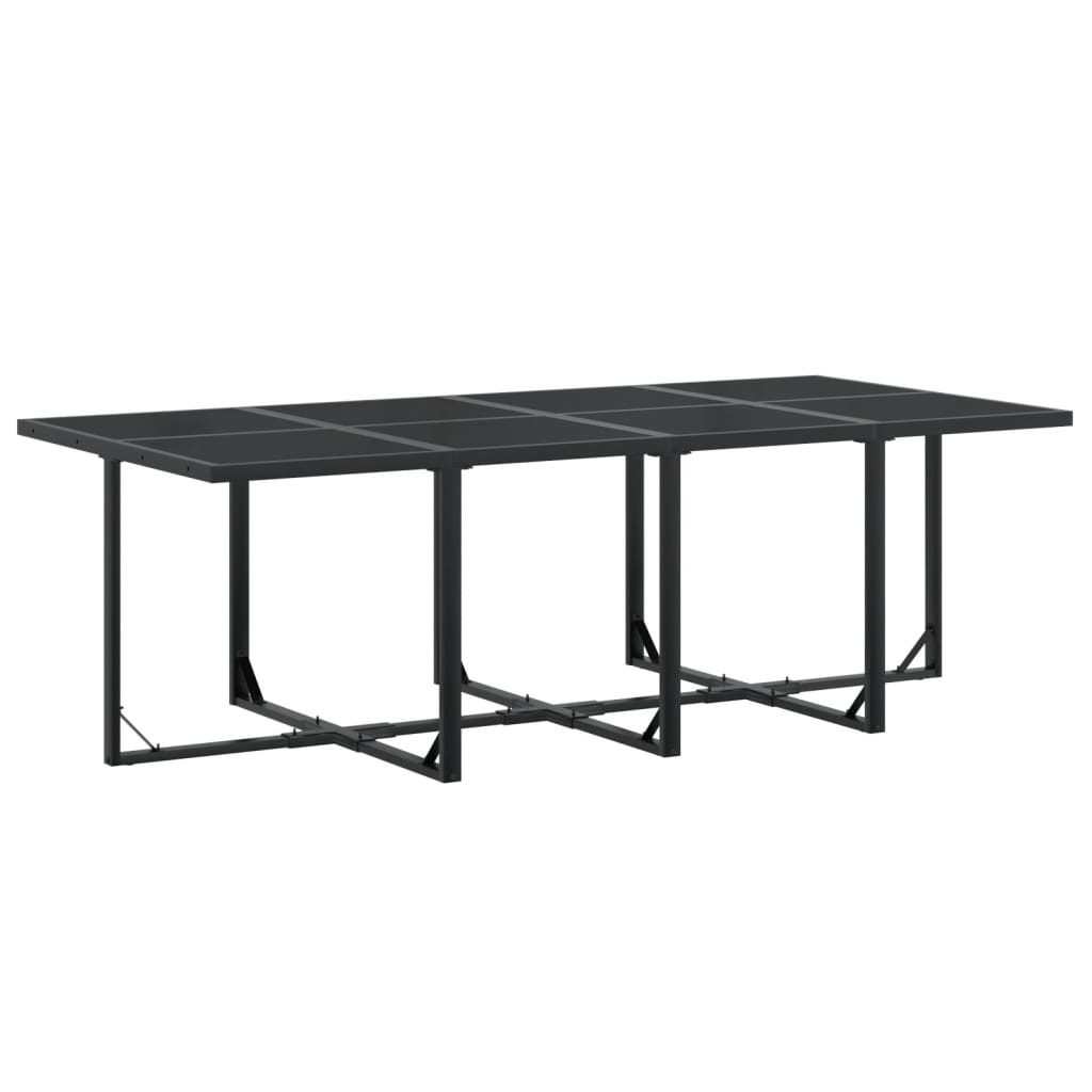 Set da Pranzo da Giardino 13 pz Nero in Textilene | homemem39