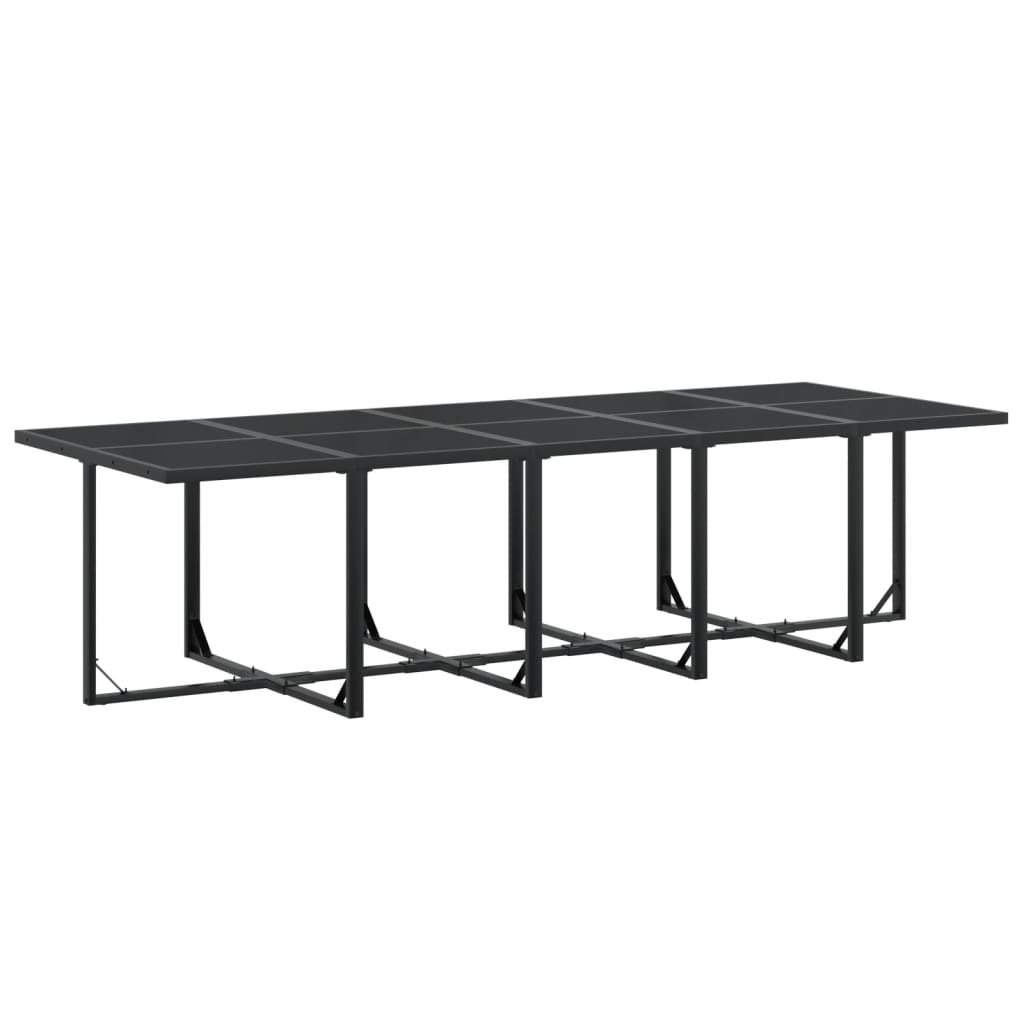 Set da Pranzo da Giardino 15 pz Nero in Textilene | homemem39