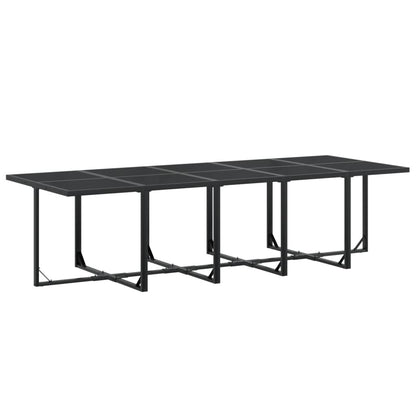 Set da Pranzo da Giardino 15 pz Nero in Textilene | homemem39