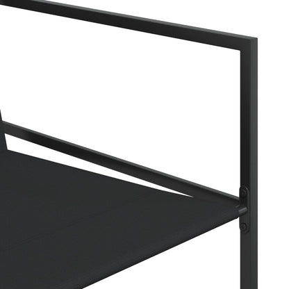 Set da Pranzo da Giardino 15 pz Nero in Textilene | homemem39