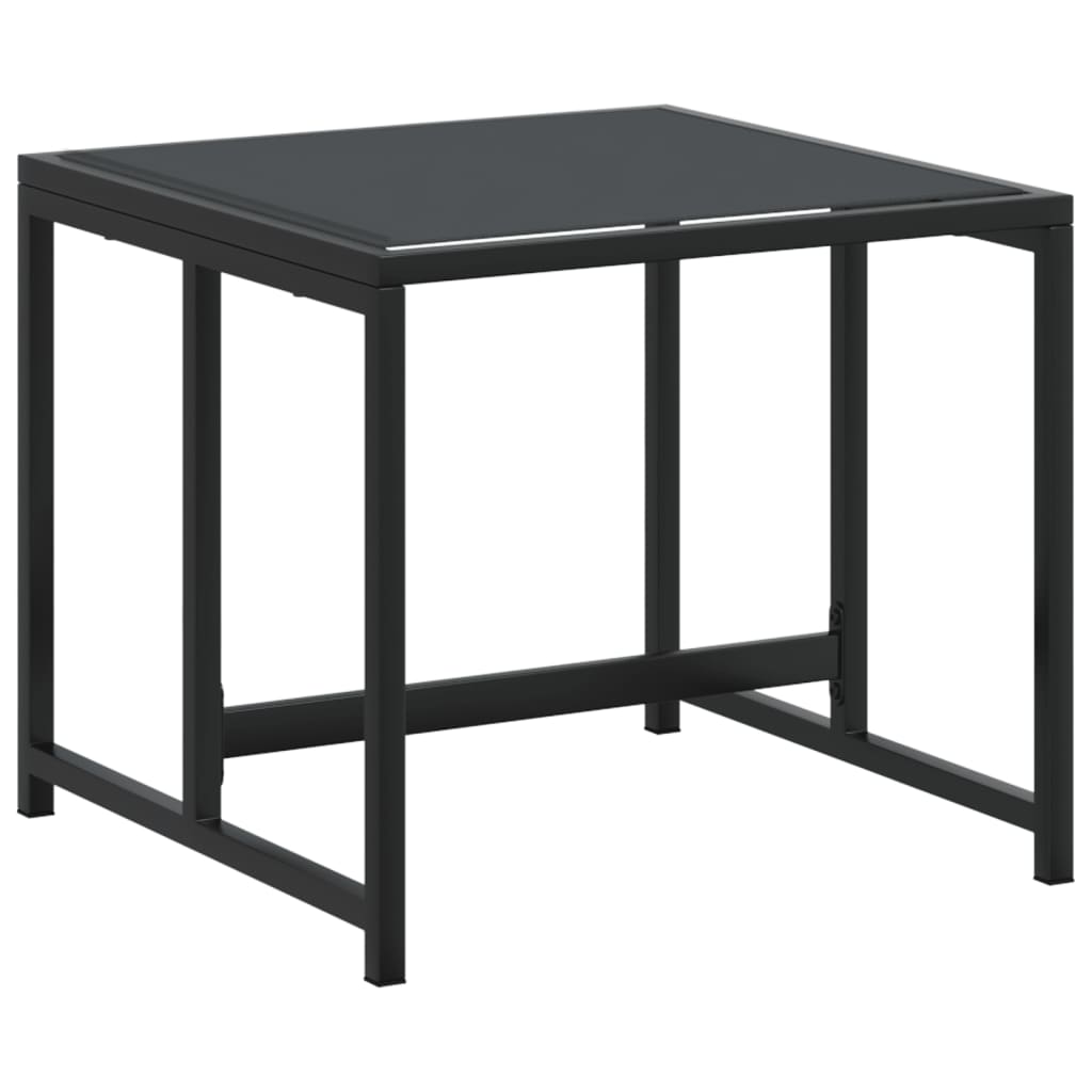 Set da Pranzo da Giardino 17 pz Nero in Textilene | homemem39