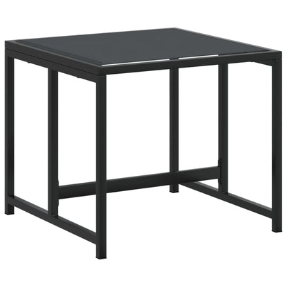 Set da Pranzo da Giardino 17 pz Nero in Textilene | homemem39