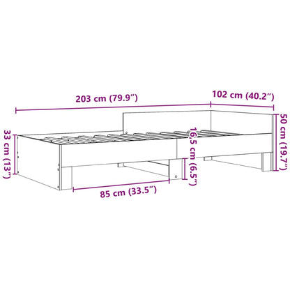 Giroletto Grigio Sonoma 100x200 cm in Legno Multistrato | homemem39