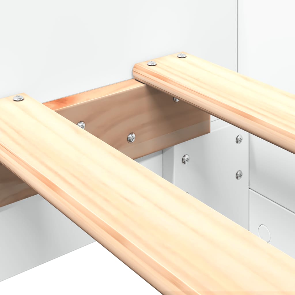 Giroletto Bianco 90x200 cm in Legno Multistrato | homemem39