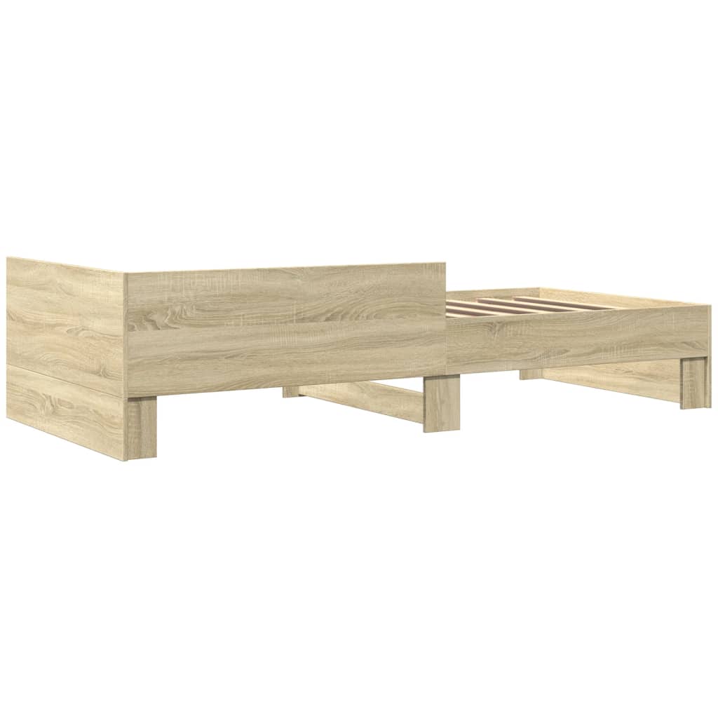 Giroletto senza Materasso Rovere Sonoma 90x200 cm in Truciolato | homemem39