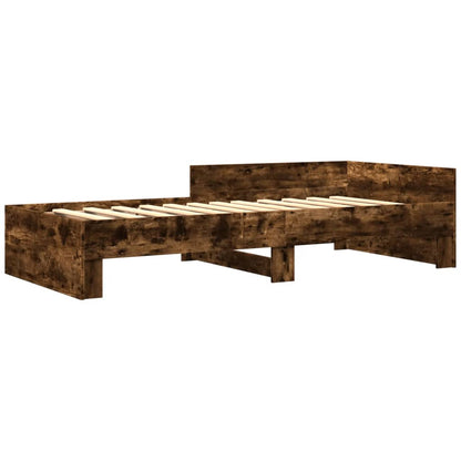Giroletto senza Materasso Rovere Fumo 90x200 cm in Truciolato | homemem39