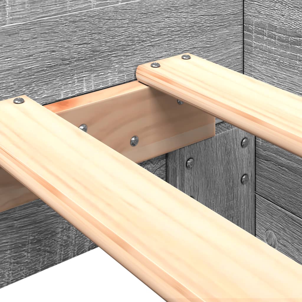 Giroletto Grigio Sonoma 90x200 cm in Legno Multistrato | homemem39