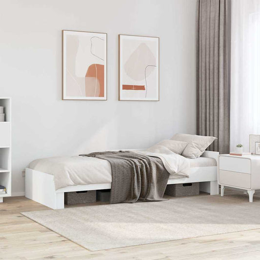 Giroletto Bianco 90x190 cm in Legno Multistrato | homemem39