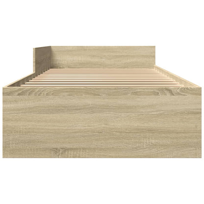 Giroletto senza Materasso Rovere Sonoma 90x190 cm in Truciolato | homemem39