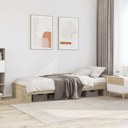 Giroletto senza Materasso Rovere Sonoma 90x190 cm in Truciolato | homemem39