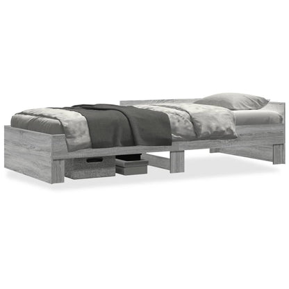 Giroletto Grigio Sonoma 90x190 cm in Legno Multistrato | homemem39