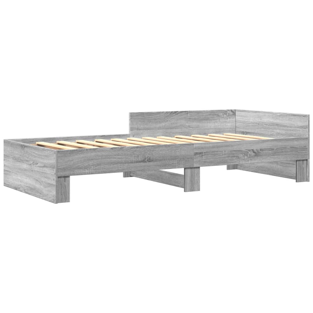 Giroletto Grigio Sonoma 90x190 cm in Legno Multistrato | homemem39