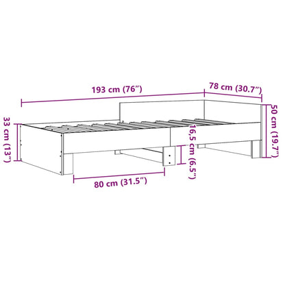 Giroletto Bianco 75x190 cm in Legno Multistrato