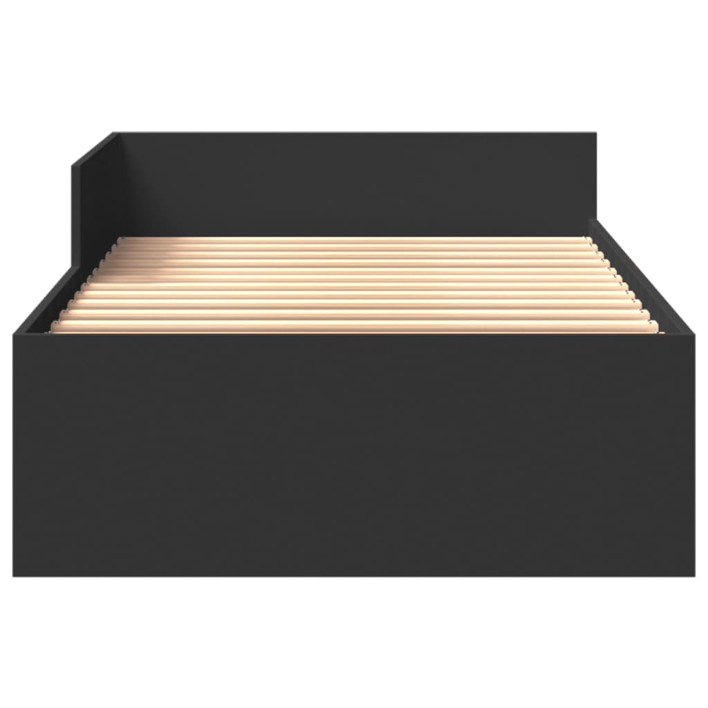 Giroletto Nero 75x190 cm in Legno Multistrato | homemem39