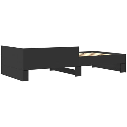 Giroletto Nero 75x190 cm in Legno Multistrato | homemem39