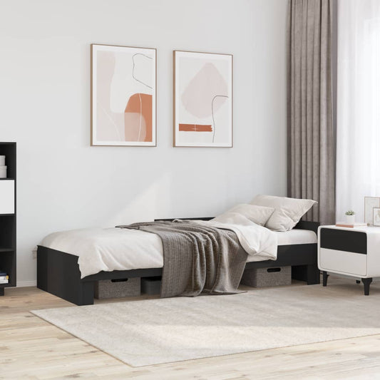 Giroletto Nero 75x190 cm in Legno Multistrato | homemem39