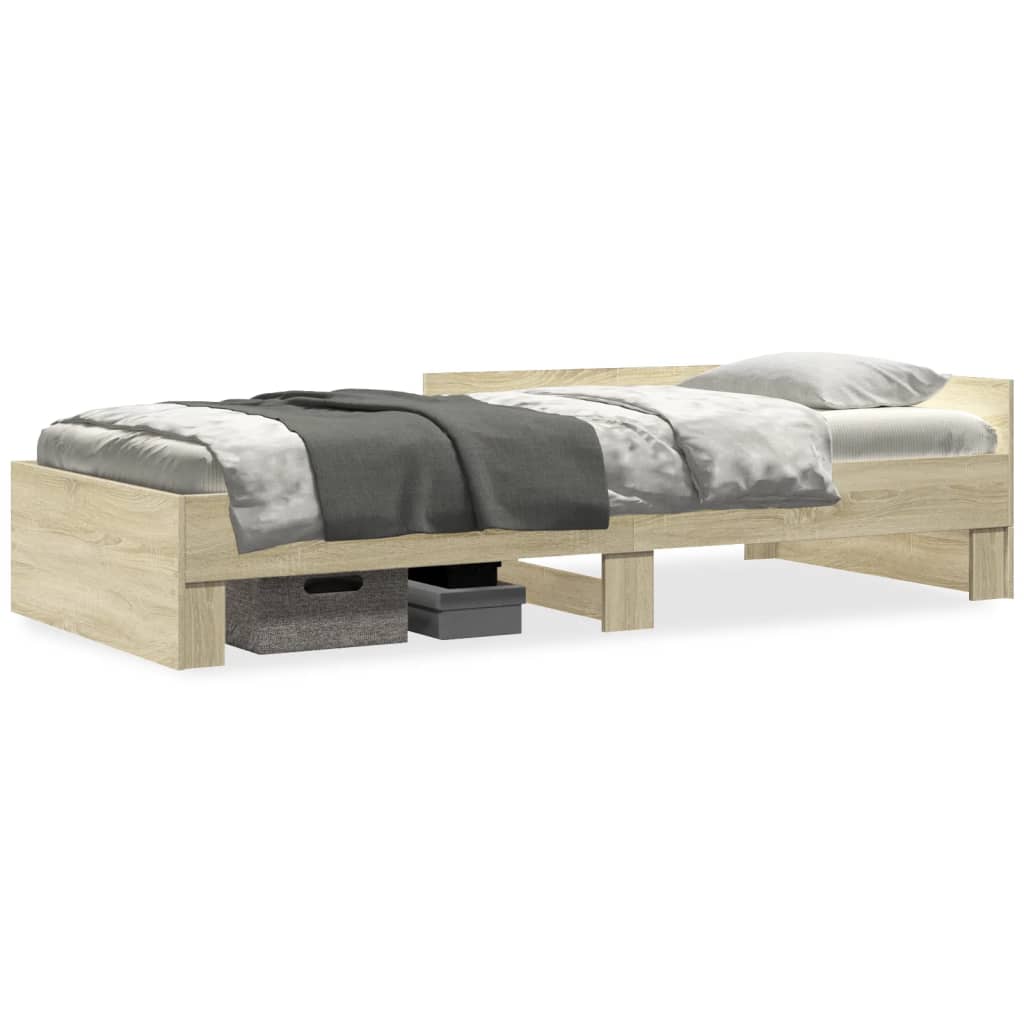 Giroletto senza Materasso Rovere Sonoma 75x190 cm in Truciolato | homemem39