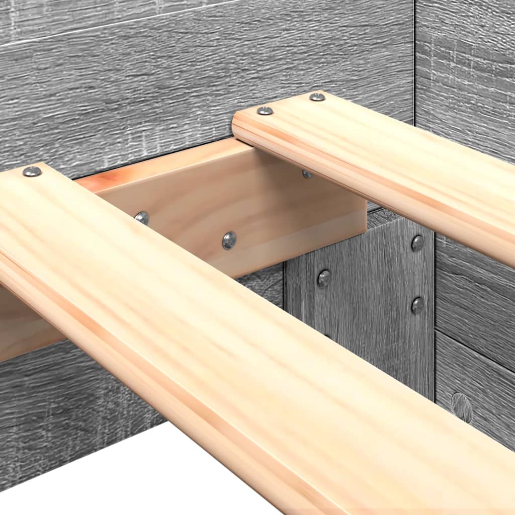 Giroletto Grigio Sonoma 75x190 cm in Legno Multistrato | homemem39