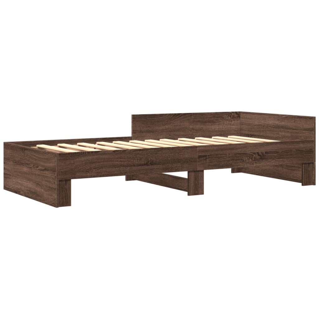 Giroletto senza Materasso Rovere Marrone 75x190cm in Truciolato | homemem39
