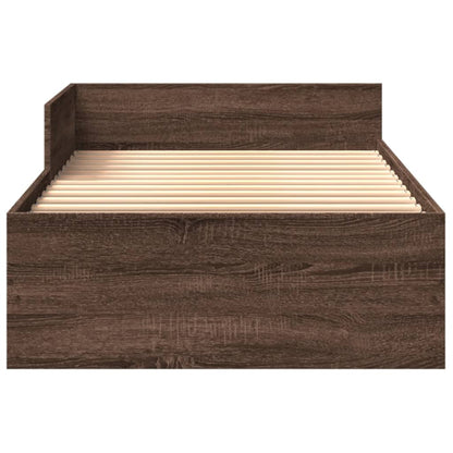 Giroletto senza Materasso Rovere Marrone 75x190cm in Truciolato | homemem39