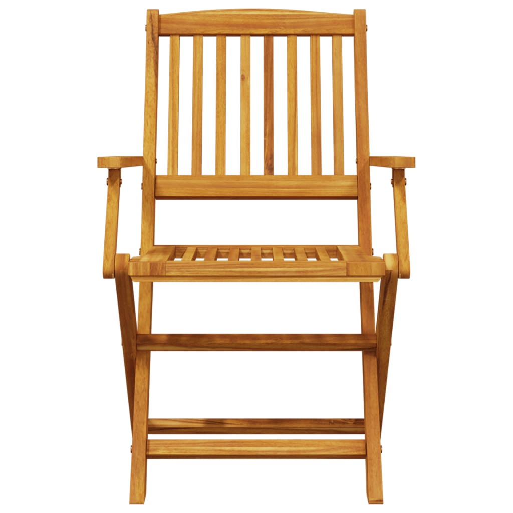 Set Pranzo da Giardino Pieghevole 5pz Legno Massello di Acacia - homemem39