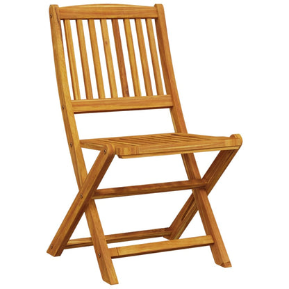 Set Pranzo da Giardino Pieghevole 5pz Legno Massello di Acacia - homemem39