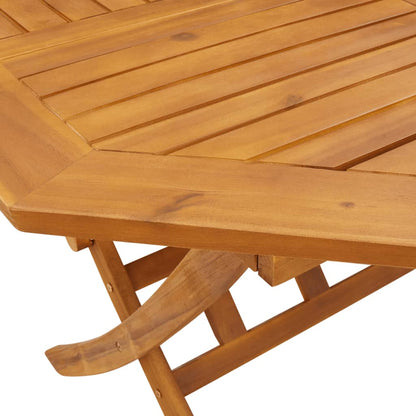 Set Pranzo da Giardino Pieghevole 5pz Legno Massello di Acacia | homemem39