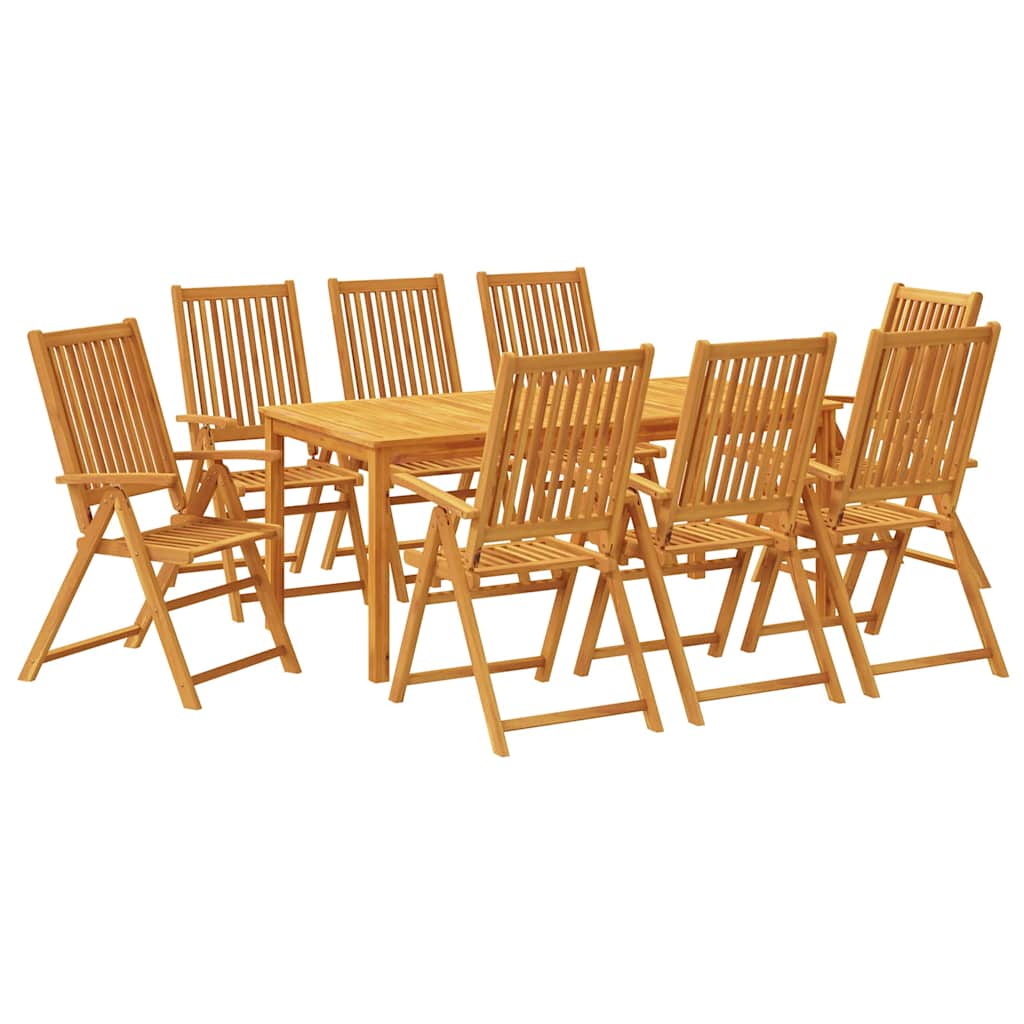 Set da Pranzo da Giardino 9 pz 180x90x75 cm