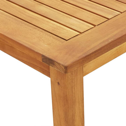 Set da Pranzo per Giardino 3 pz 85x85x74 cm in Legno Massello di Acacia | homemem39
