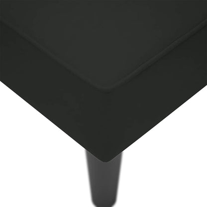 Sdraio con Bracciolo Destro in Velluto Nero - homemem39