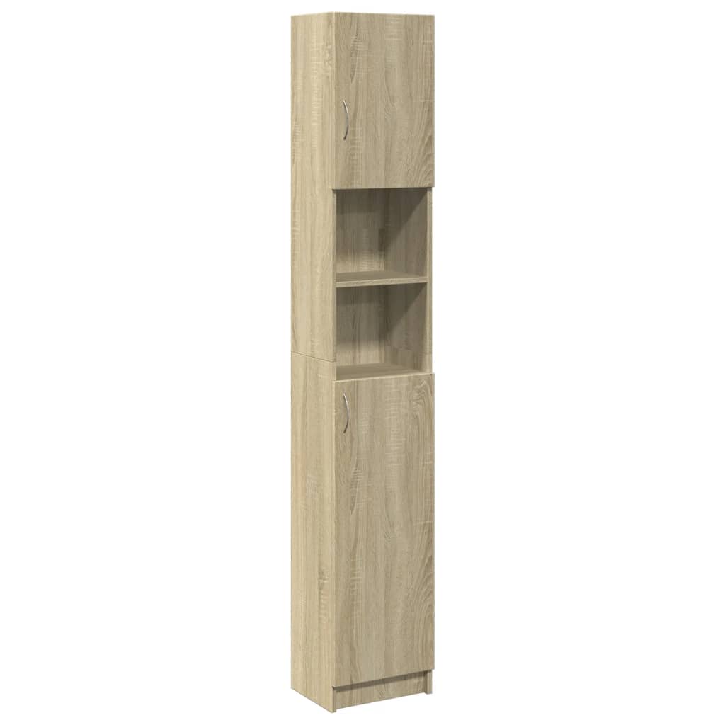 Mobile da Bagno Rovere Sonoma 32x25,5x190 cm Legno Ingegnerizzato | homemem39