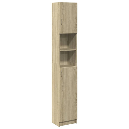 Mobile da Bagno Rovere Sonoma 32x25,5x190 cm Legno Ingegnerizzato | homemem39