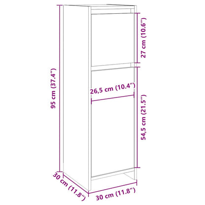 Mobile da Bagno Rovere Sonoma 30x30x95 cm in Legno Multistrato | homemem39