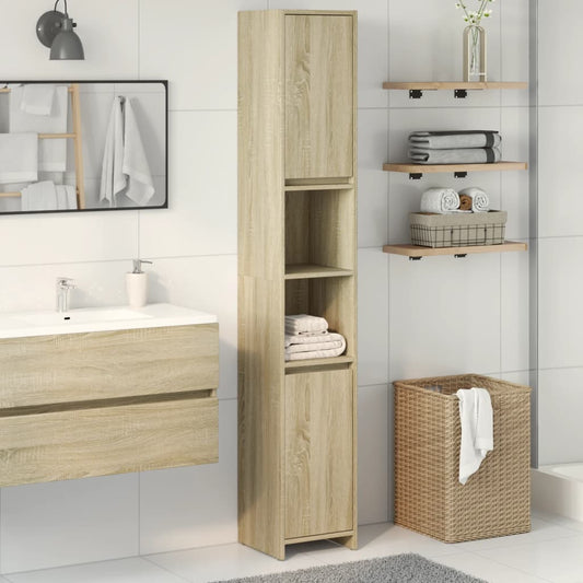 Mobile da Bagno Rovere Sonoma 30x30x183,5 cm Legno Multistrato | homemem39