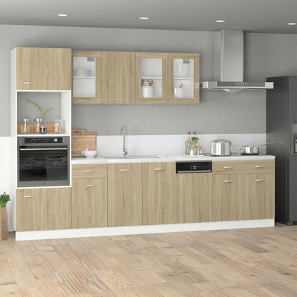 Mobile per Microonde “Lyon” Rovere Sonoma 60x57x207 cm | homemem39