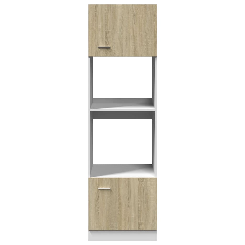 Mobile per Microonde “Lyon” Rovere Sonoma 60x57x207 cm | homemem39