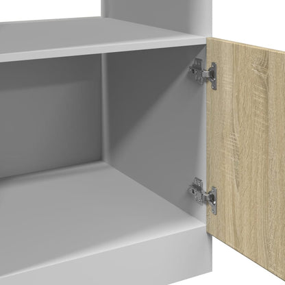 Mobile per Microonde “Lyon” Rovere Sonoma 60x57x207 cm | homemem39