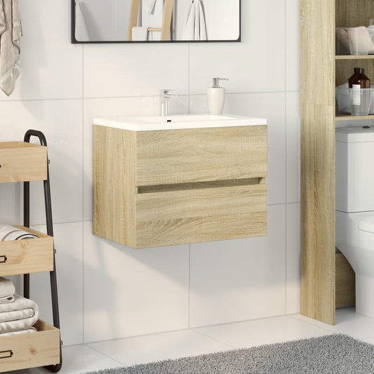 Mobile Lavabo Rovere Sonoma 60x38,5x45 cm in Legno Multistrato | homemem39