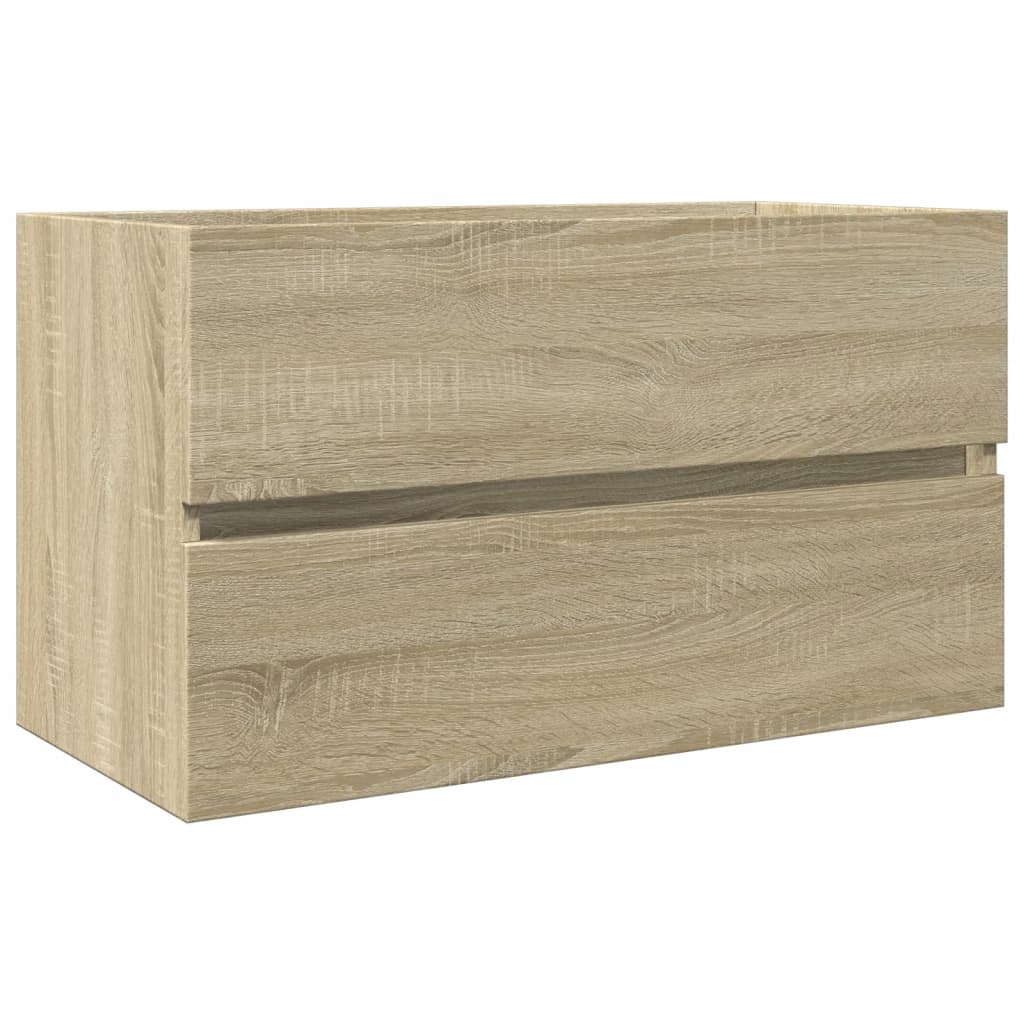 Mobile Lavabo Rovere Sonoma 80x38,5x45 cm in Legno Multistrato | homemem39