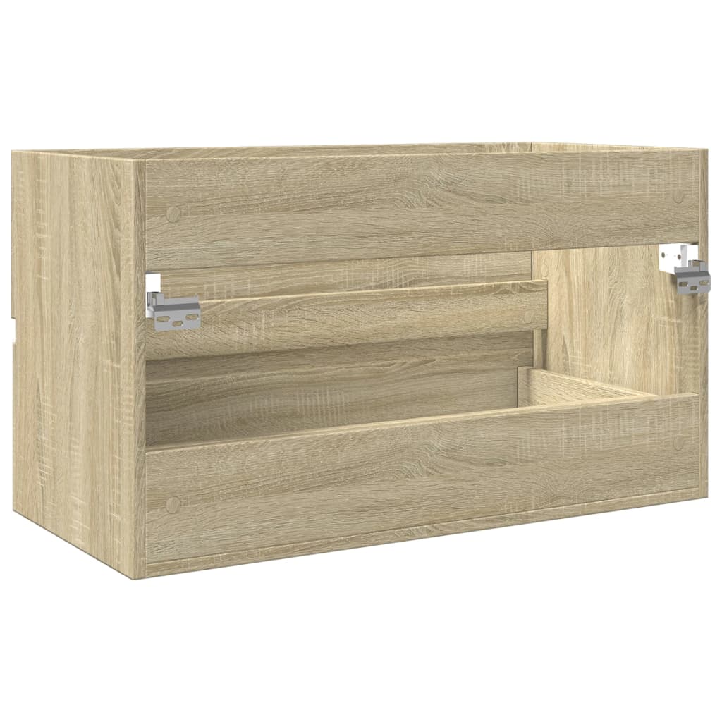 Mobile Lavabo Rovere Sonoma 80x38,5x45 cm in Legno Multistrato | homemem39