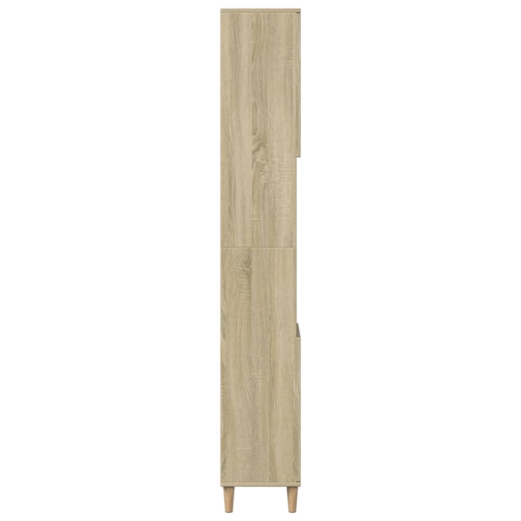 Armadietto da Bagno Rovere Sonoma 30x30x190cm Legno Multistrato | homemem39