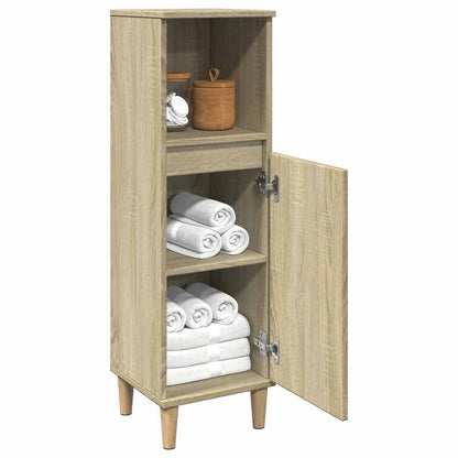 Armadietto da Bagno Rovere Sonoma 30x30x100cm Legno Multistrato | homemem39