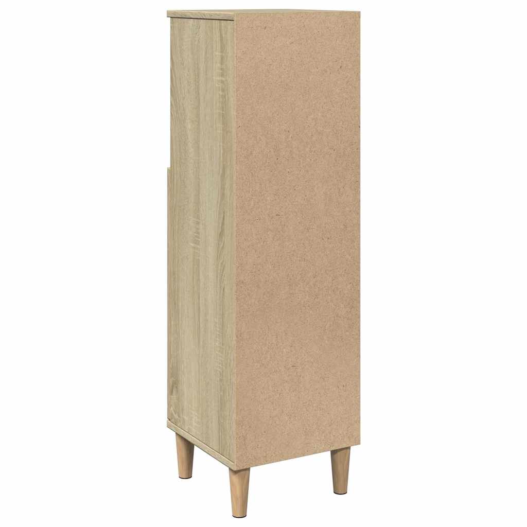 Armadietto da Bagno Rovere Sonoma 30x30x100cm Legno Multistrato | homemem39