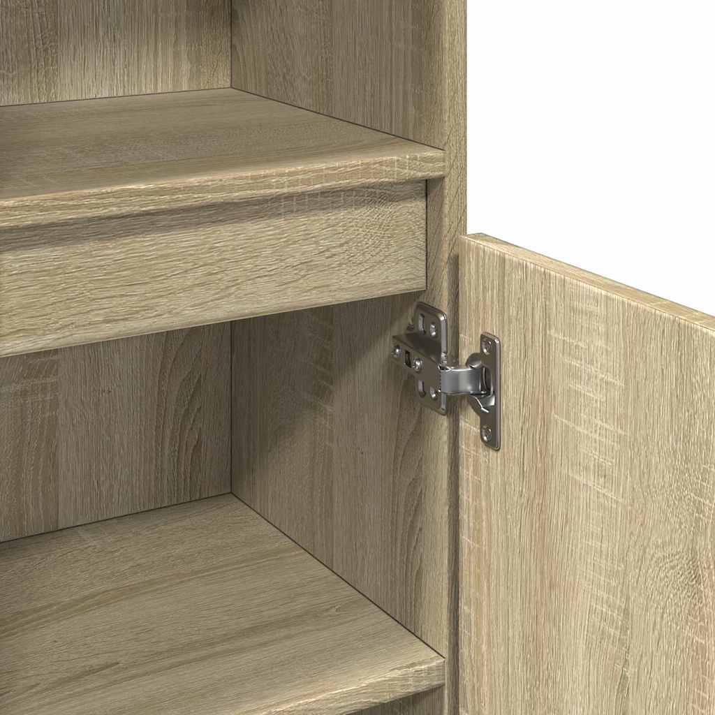 Armadietto da Bagno Rovere Sonoma 30x30x100cm Legno Multistrato | homemem39