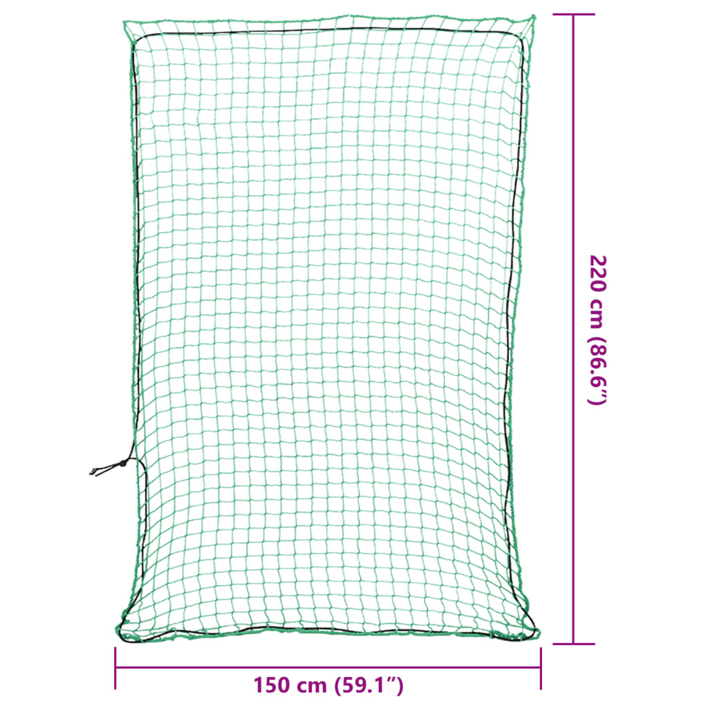 Rete per Rimorchio con Corda Elastica Verde 2,2x1,5 m in PP - homemem39