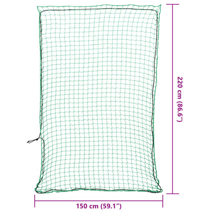 Rete per Rimorchio con Corda Elastica Verde 2,2x1,5 m in PP - homemem39