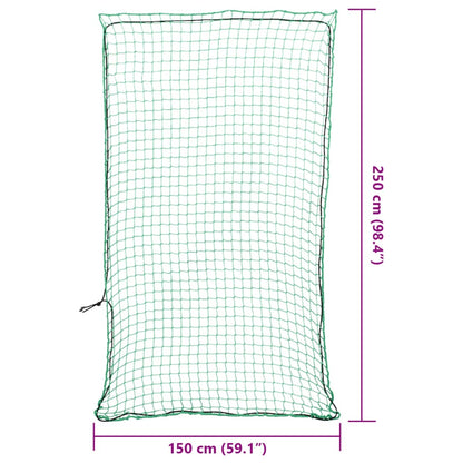 Rete per Rimorchio con Corda Elastica Verde 2,5x1,5 m in PP - homemem39