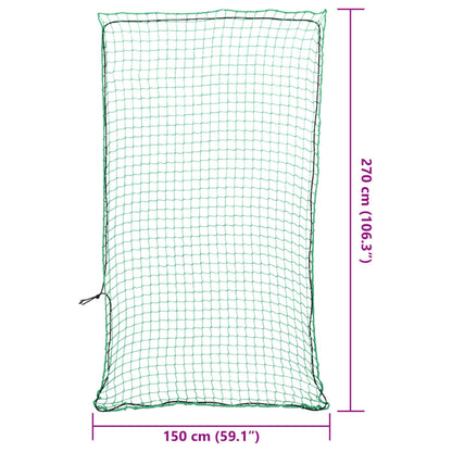 Rete per Rimorchio con Corda Elastica Verde 2,7x1,5 m in PP - homemem39
