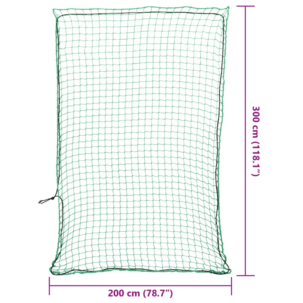 Rete per Rimorchio con Corda Elastica Verde 3x2 m in PP | homemem39
