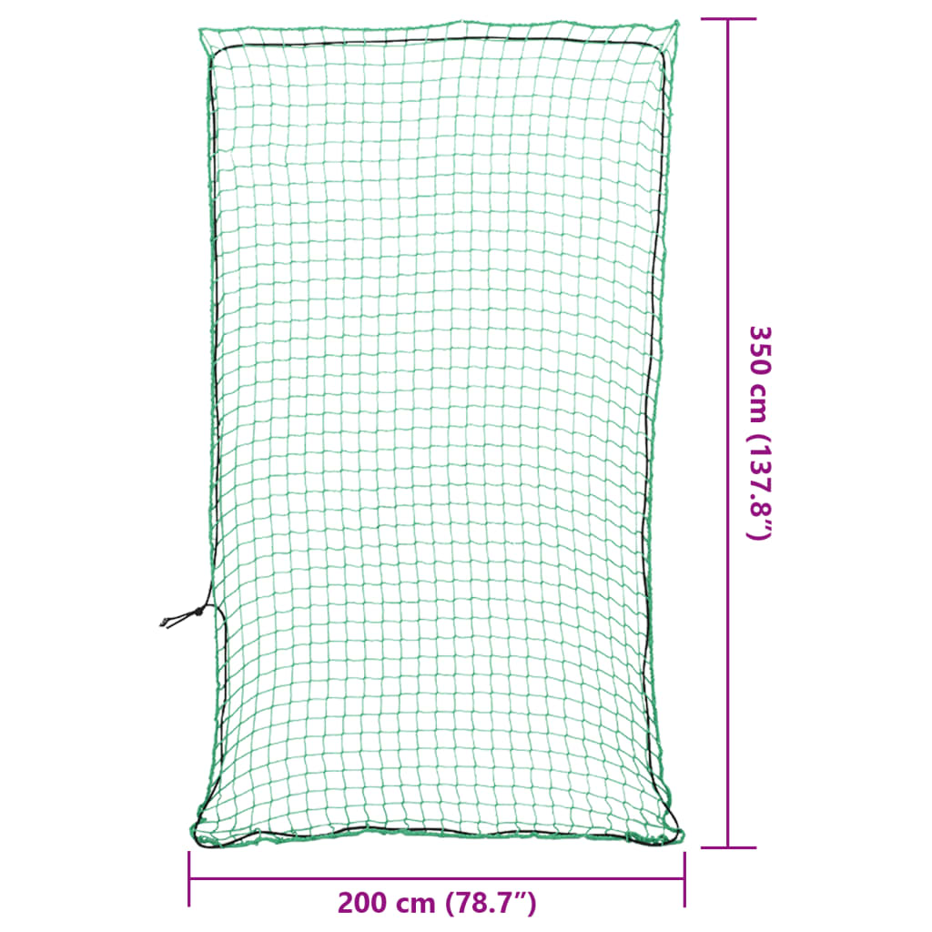 Rete per Rimorchio con Corda Elastica Verde 3,5x2 m in PP - homemem39